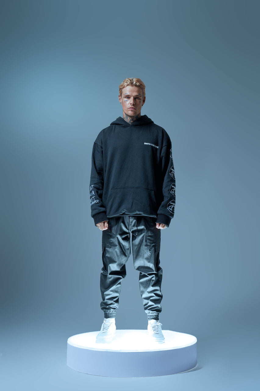 SLEEVE W LOGOS HOODIE