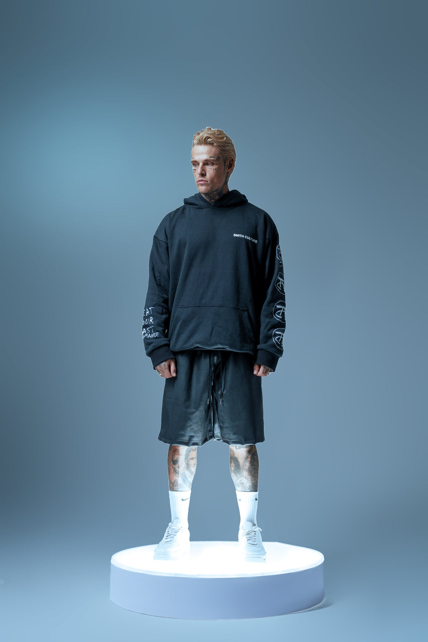 SLEEVE W LOGOS HOODIE