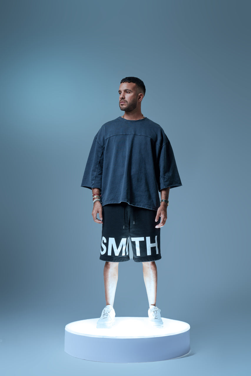 MID SLEEVE GREY-BLUE