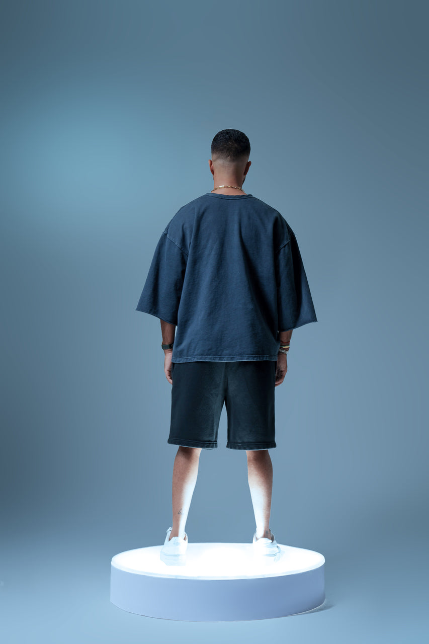 MID SLEEVE GREY-BLUE